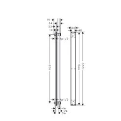 AXOR One Showerpipe Grundkörper FixFit Für Duschsystem