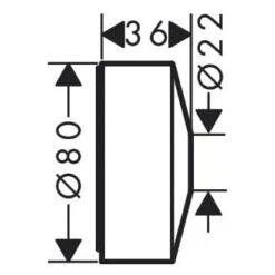 AXOR One Verlängerungsrosette Rund 1-Loch Für Höhe