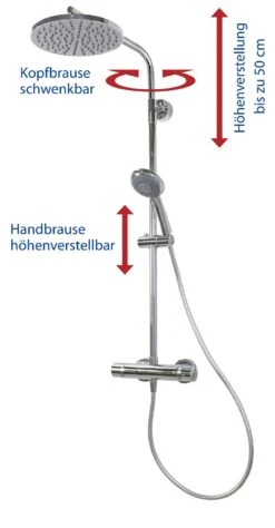 Breuer Aquamaxx 310 Duschset Mit Kopfbrause Rund