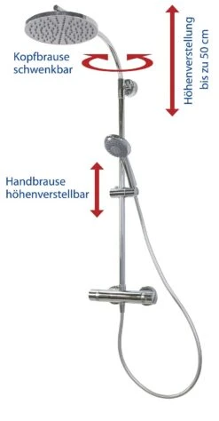 Breuer Aquamaxx 320 Duschset Mit Kopfbrause Rund