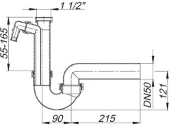 Dallmer Röhren-Siphon 100/1 SL