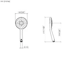 Dornbracht Handbrause Ø 13 Cm, 3 Strahlarten