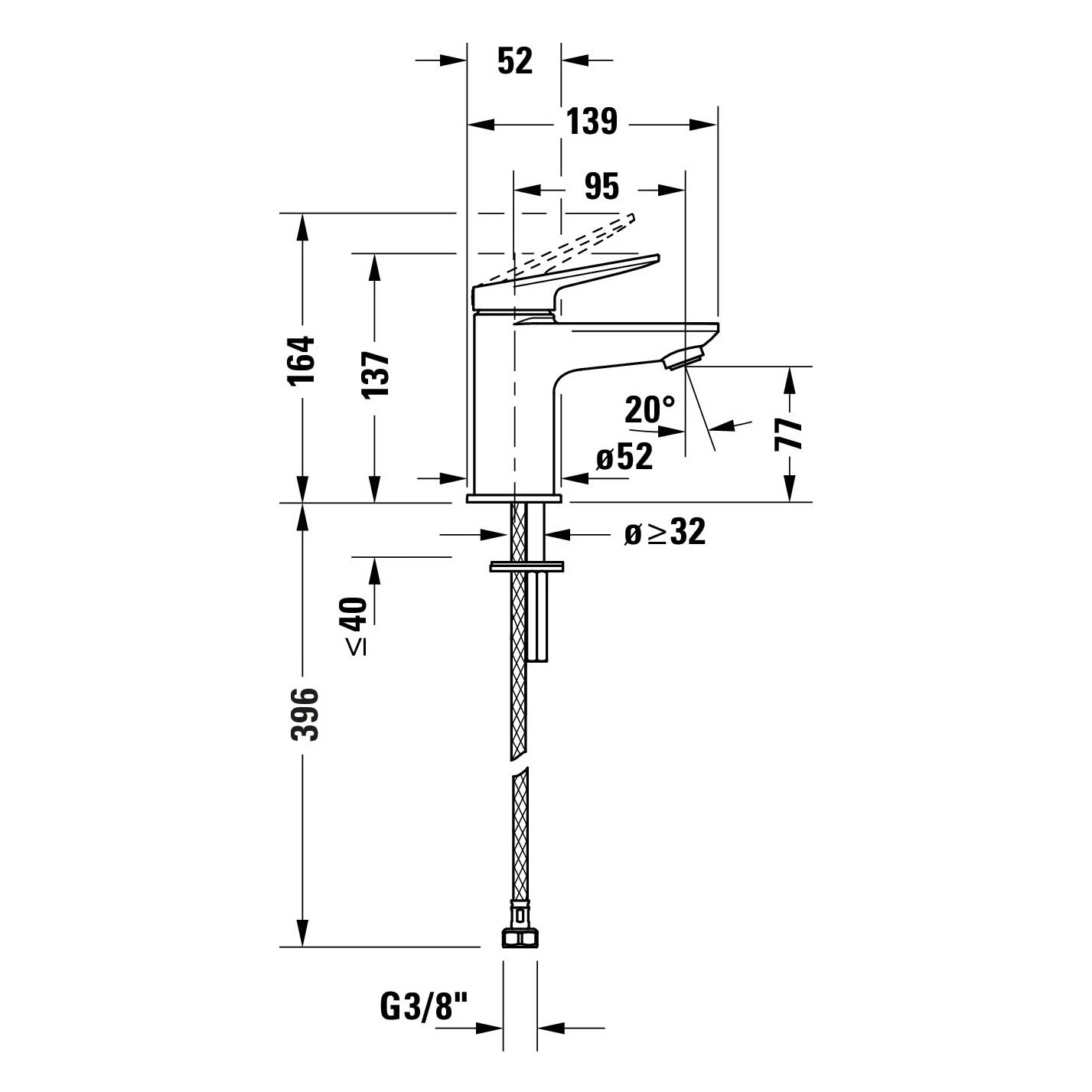 Duravit Wave Einhebel-Waschtischarmatur S MinusFlow Ohne Ablaufgarnitur 5 Duravit Wave Einhebel-Waschtischarmatur S MinusFlow Ohne Ablaufgarnitur – Bild 3