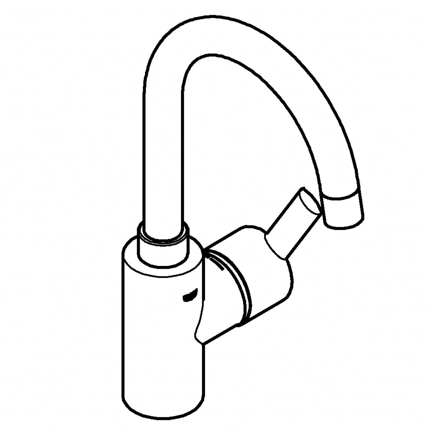 GROHE Feel Einhand-Waschtischbatterie, 1/2" L-Size 4 GROHE Feel Einhand-Waschtischbatterie, 1/2" L-Size – Bild 2