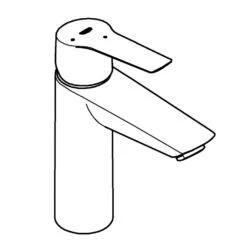 GROHE Start Einhand-Waschtischbatterie, 1/2" M-Size, Mit Energie-Spar-Funktion -Hansgrohe Brause Geschaft grohe badarmaturen start waschtisch einhand waschtischbatterie 6352564