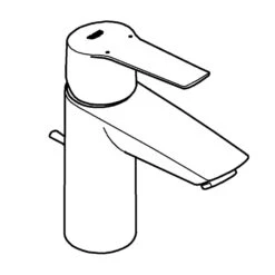 GROHE Start Einhand-Waschtischbatterie, 1/2" S-Size -Hansgrohe Brause Geschaft grohe badarmaturen start waschtisch einhand waschtischbatterie 6352624