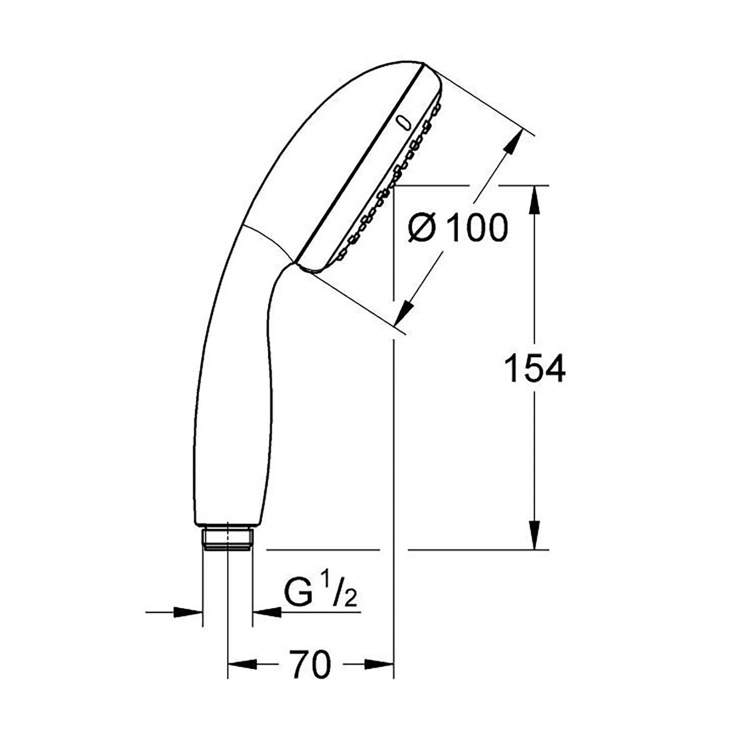 GROHE Vitalio Go 100 Handbrause Mit 2 Strahlarten 4 GROHE Vitalio Go 100 Handbrause Mit 2 Strahlarten – Bild 2