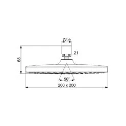 Hansa HANSABASICJET Style Kopfbrause 1-strahlig