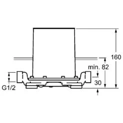 Hansa Hansavario Einbaukörper Für Wannenbatterien, Bodenstehend -Hansgrohe Brause Geschaft hansa hansavario boden einbaukoerper wannenbatterie 1535280