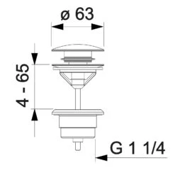 Hansa Ablaufgarnitur Push-Open