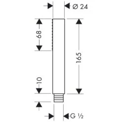 AXOR Starck Stabhandbrause 1jet, DN15