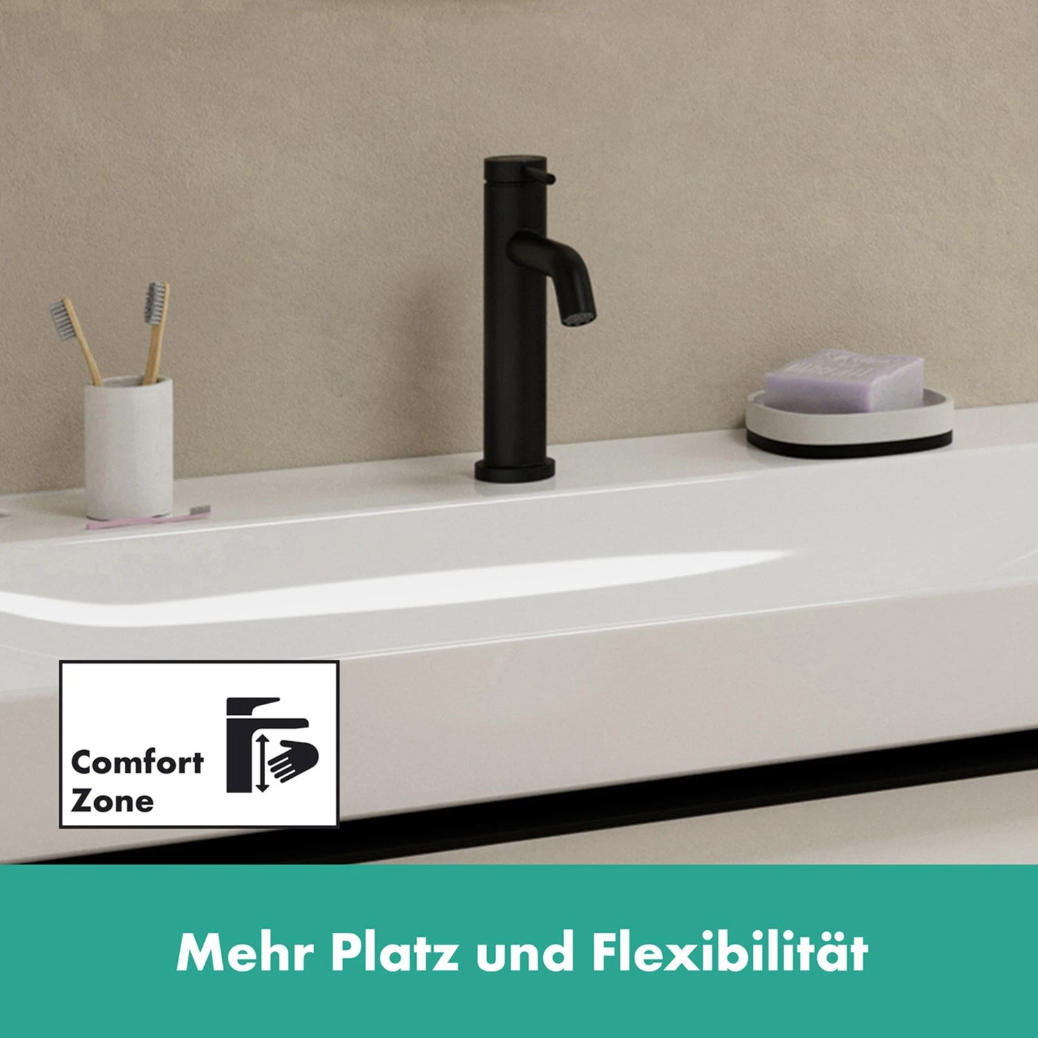Hansgrohe Tecturis S Einhebel-Waschtischarmatur 110 CoolStart Wassersparend+ Ohne Ablaufgarnitur 7 Hansgrohe Tecturis S Einhebel-Waschtischarmatur 110 CoolStart Wassersparend+ Ohne Ablaufgarnitur – Bild 5