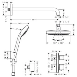 Hansgrohe Croma Select E Unterputz-Set Für Die Dusche