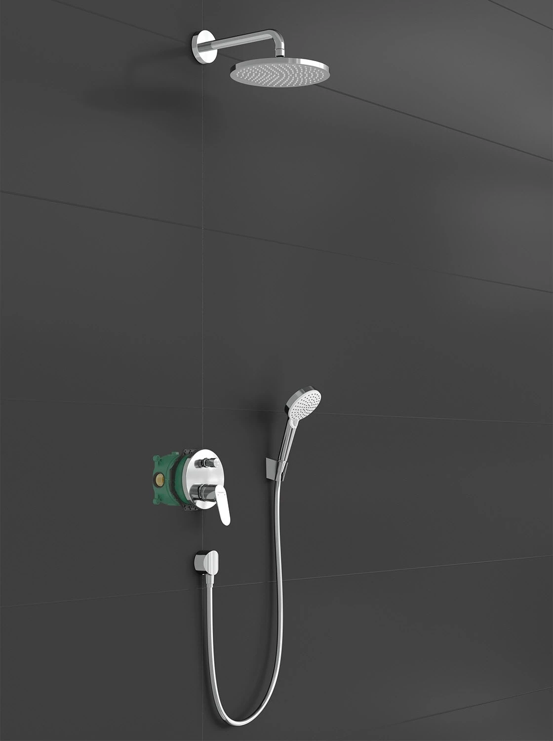 Hansgrohe Crometta S Brausesystem 240 1 Strahlart Mit Einhebelmischer 4 Hansgrohe Crometta S Brausesystem 240 1 Strahlart Mit Einhebelmischer – Bild 2