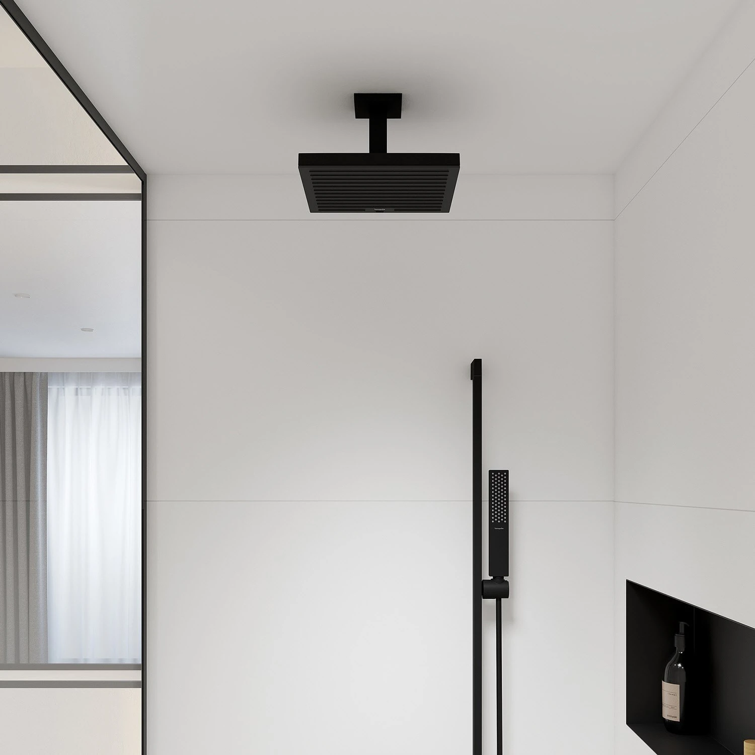 Hansgrohe Deckenanschluss E 10 Cm, Eckig 5 Hansgrohe Deckenanschluss E 10 Cm, Eckig – Bild 3