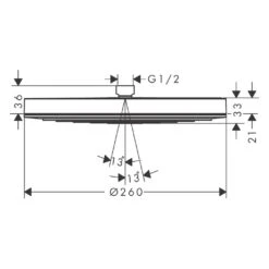 Hansgrohe Pulsify Kopfbrause 260 1jet EcoSmart -Hansgrohe Brause Geschaft hansgrohe brausenprogramm kopfbrausen pulsify 260 1jet 11080819