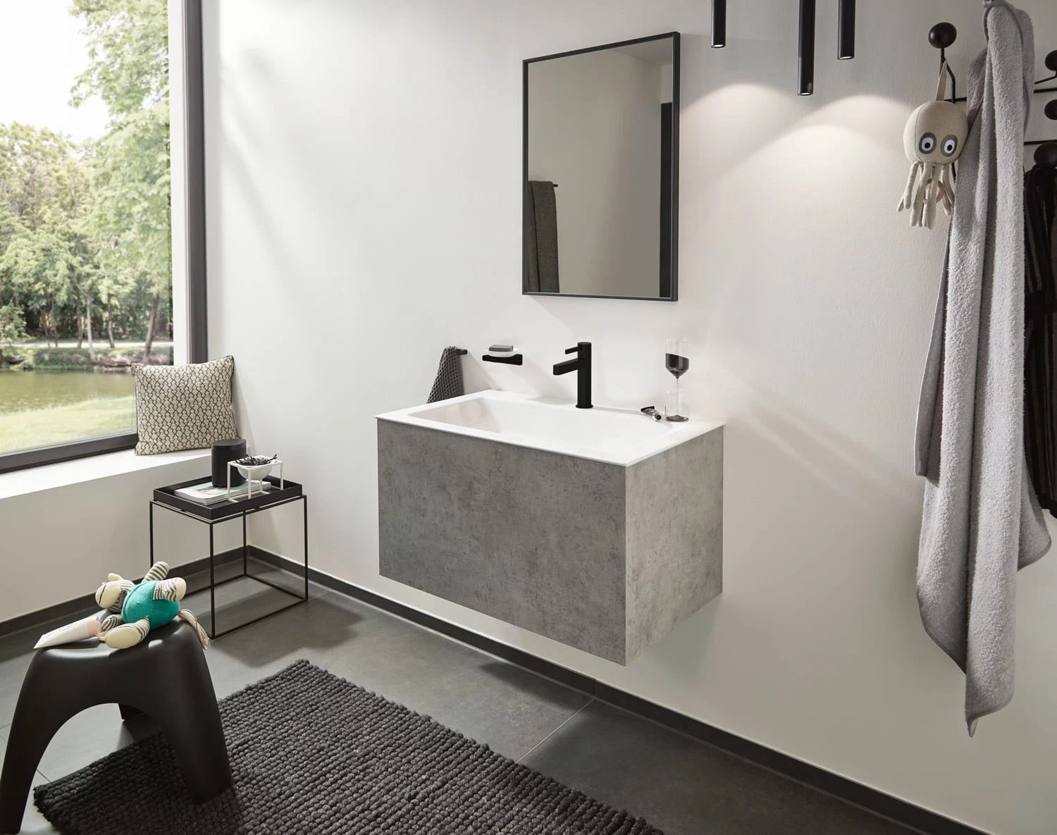 Hansgrohe Finoris Einhebel-Waschtischarmatur 110 Mit Push-Open Ablaufgarnitur 5 Hansgrohe Finoris Einhebel-Waschtischarmatur 110 Mit Push-Open Ablaufgarnitur – Bild 3