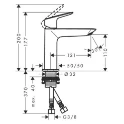Hansgrohe Logis Einhebel-Waschtischarmatur 110 Fine Ohne Ablaufgarnitur -Hansgrohe Brause Geschaft hansgrohe logis waschtisch einhebel waschtischarmatur 110 4633628