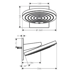 Hansgrohe Pulsify Kopfbrause 260 2jet EcoSmart Mit Wandanschluss 8 Hansgrohe Pulsify Kopfbrause 260 2jet EcoSmart Mit Wandanschluss -Hansgrohe Brause Geschaft hansgrohe pulsify brause kopfbrause 260 strahlarten 4782974