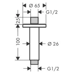 Hansgrohe Vernis Blend Deckenanschluß 10 Cm 9 Hansgrohe Vernis Blend Deckenanschluß 10 Cm -Hansgrohe Brause Geschaft hansgrohe vernis blend dusche deckenanschluss 10 4633802
