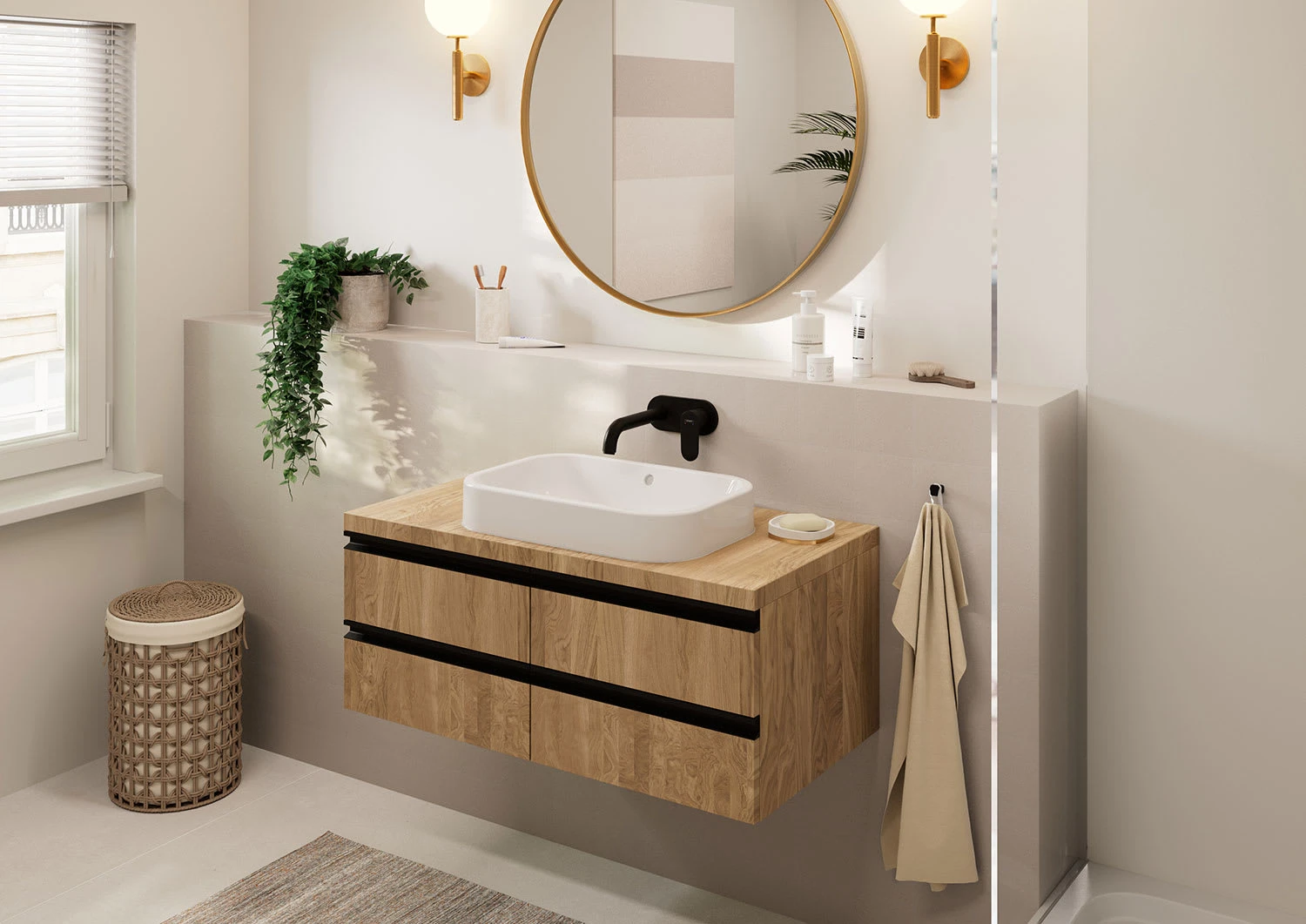 Hansgrohe Vernis Blend Waschtischarmatur Unterputz, Auslauf 20,5 Cm 4 Hansgrohe Vernis Blend Waschtischarmatur Unterputz, Auslauf 20,5 Cm – Bild 2