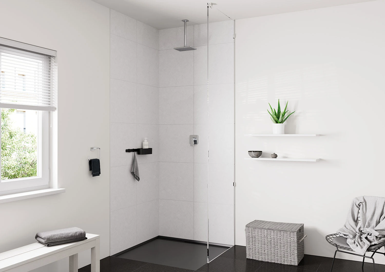 Hansgrohe Vernis Shape Deckenanschluß 30 Cm 4 Hansgrohe Vernis Shape Deckenanschluß 30 Cm – Bild 2