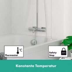 Hansgrohe Vernis Shape Duschsystem 230 1 Jet Mit Wannenthermostat -Hansgrohe Brause Geschaft hansgrohe vernis shape dusche duschsystem 230 12196823