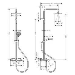 Hansgrohe Vernis Shape Duschsystem 230 1 Jet Mit Wannenthermostat -Hansgrohe Brause Geschaft hansgrohe vernis shape dusche duschsystem 230 4633748