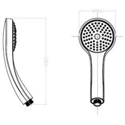 Avenarius Handbrause, Ø 9,9 Cm