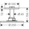 AXOR Showers Kopfbrause 250 2jet Mit Deckenanschluss 1 AXOR Showers Kopfbrause 250 2jet Mit Deckenanschluss -Hansgrohe Brause Geschaft hersteller axor showersolutions kopfbrausen 250 2jet 2329261