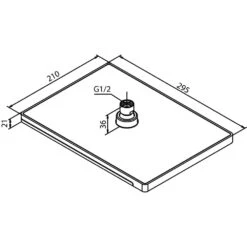 Damixa Slate Kopfbrause