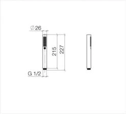 Dornbracht Stab-Handbrause Serienneutral