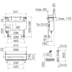 Dornbracht Perfecto Montagesystem 1/2"