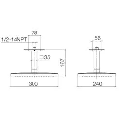 Dornbracht LULU Regenbrause Mit Deckenanbindung