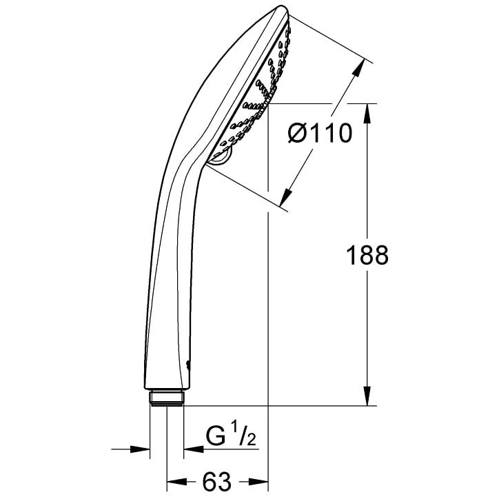 GROHE Euphoria 110 Massage Handbrause 3 GROHE Euphoria 110 Massage Handbrause