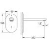 GROHE Eurosmart CE Infrarot-Waschtisch-Wandarmatur Ohne Mischung, Ausladung 23 Cm -Hansgrohe Brause Geschaft hersteller grohe eurosmart ce infrarot waschtisch 804327