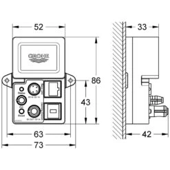 GROHE F-digital Deluxe Bluetooth-Empfangseinheit BT-01A Für Apple Und Android Endgeräte
