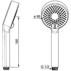 Hansa HANSABASICJET Handbrause 3-strahlig