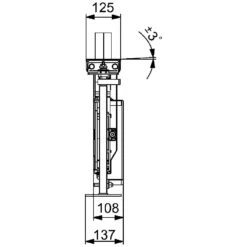 Hansa Hansacompact 4-Loch-Fliesenrand-Einbaukörper