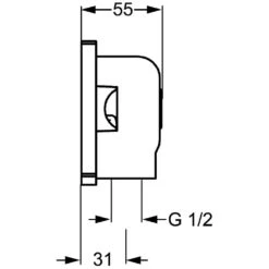Hansa HANSAMATRIX Unterputz-Einbaukörper Anschlusswinkel