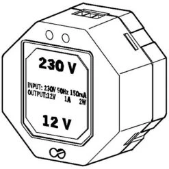 Hansa Unterputz-Steckernetzteil