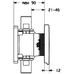 Hansa Fertigmontageset Rohrunterbrecher, Rund -Hansgrohe Brause Geschaft hersteller hansa zubehoer fertigmontageset rohrunterbrecher rund 1534938