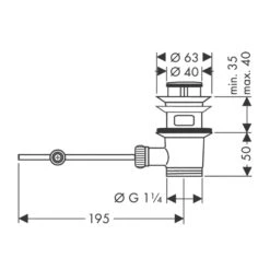 Hansgrohe Ablaufgarnitur Für Waschtisch Und Bidet