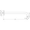 Hansgrohe Brausearm DN 20 Ausladung 47 Cm -Hansgrohe Brause Geschaft hersteller hansgrohe axor kopfbrausen brausearm 27410 1122614