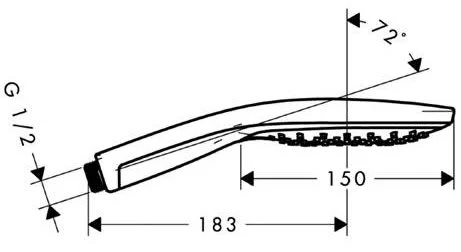 Hansgrohe Raindance Select S Handbrause 150 3jet EcoSmart 3 Hansgrohe Raindance Select S Handbrause 150 3jet EcoSmart