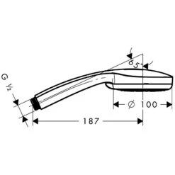 Hansgrohe Croma 100 Handbrause Multi EcoSmart