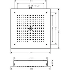 Hansgrohe Raindance E Kopfbrause 400/400 1jet