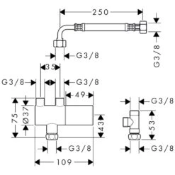Hansgrohe Untertischthermostat