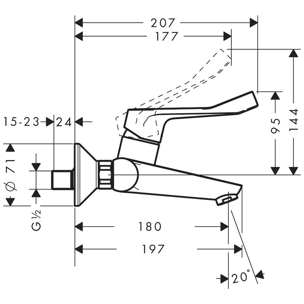 Hansgrohe Focus Care Einhebel-Waschtischmischer Aufputz 3 Hansgrohe Focus Care Einhebel-Waschtischmischer Aufputz