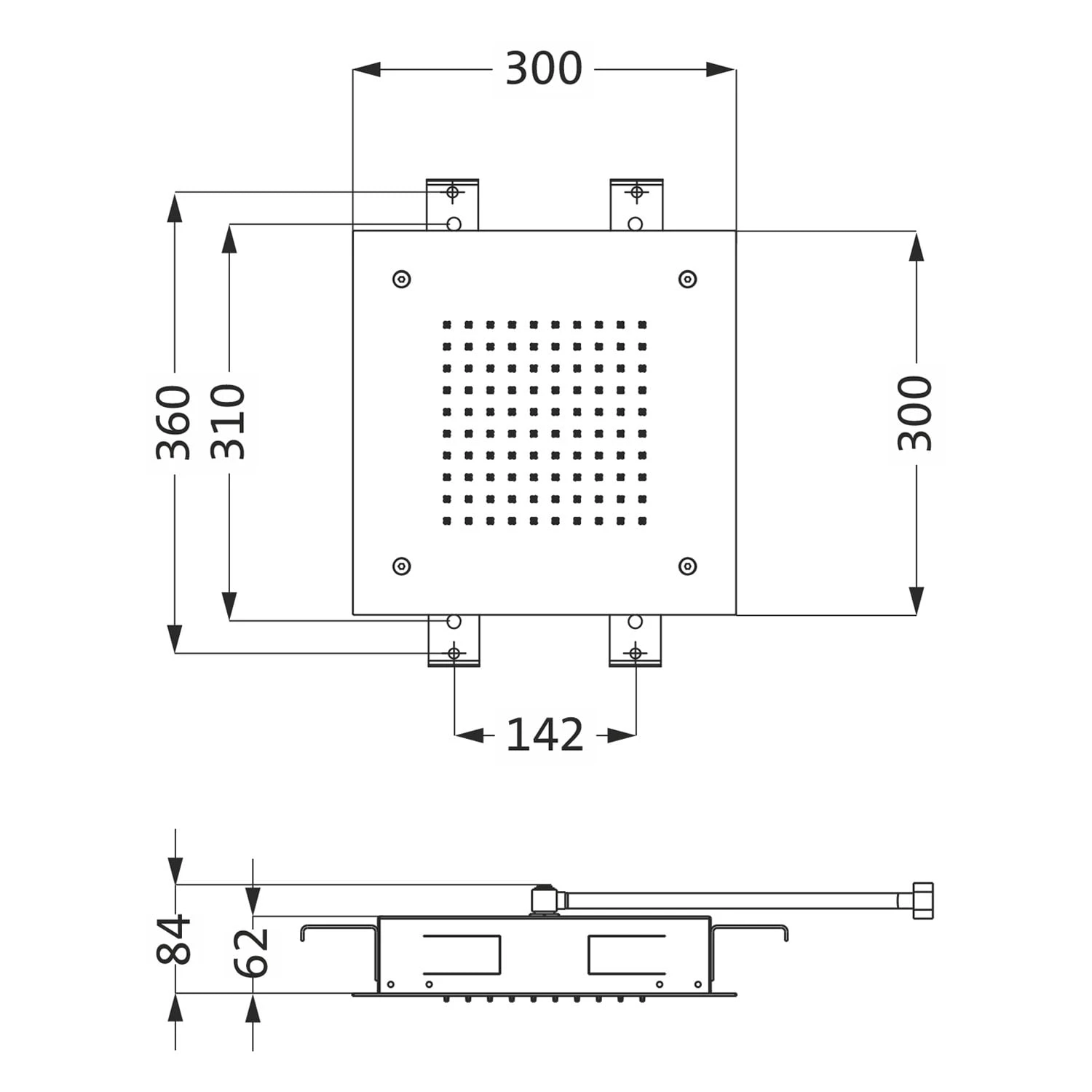Herzbach LIVING SPA Regenbrause 30 X 30 Cm 3 Herzbach LIVING SPA Regenbrause 30 X 30 Cm
